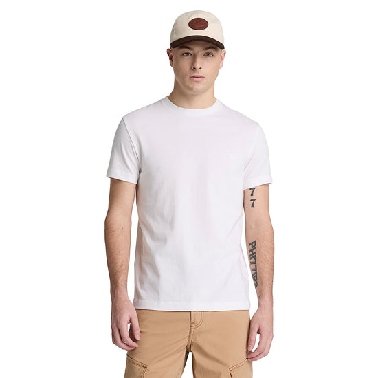 T-shirt Uomo Slim Dunstan River Bianco modello frontale