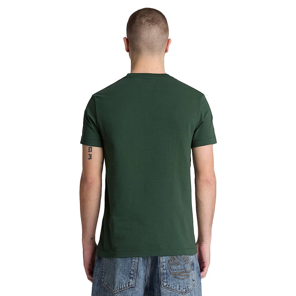 T-shirt Uomo Slim Dunstan River Verde modello retro