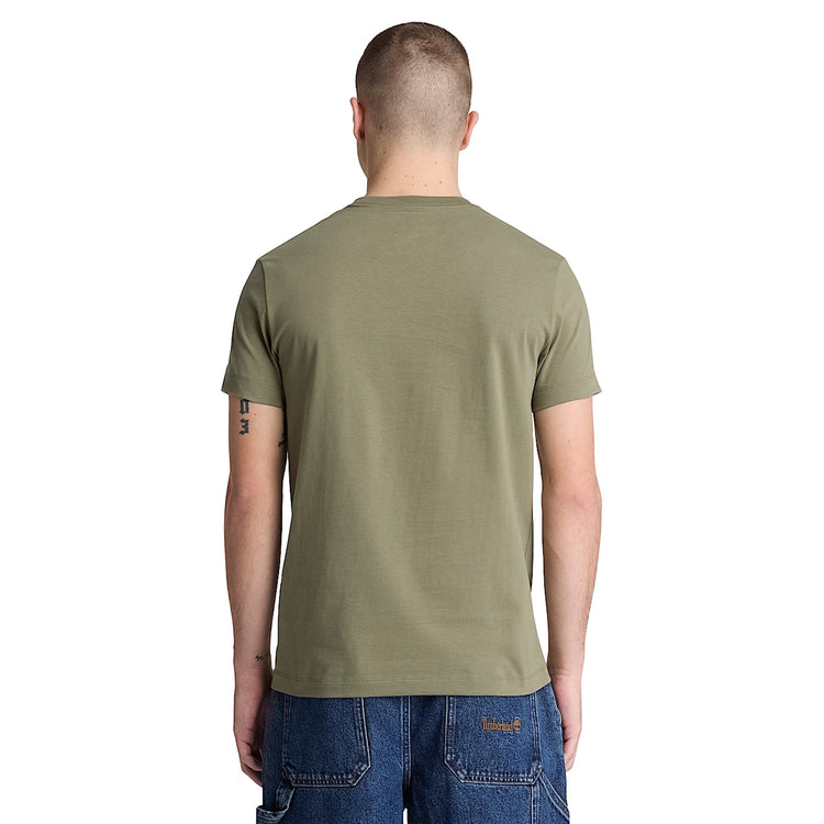 T-shirt Uomo Slim Dunstan River Verde chiaro modello retro