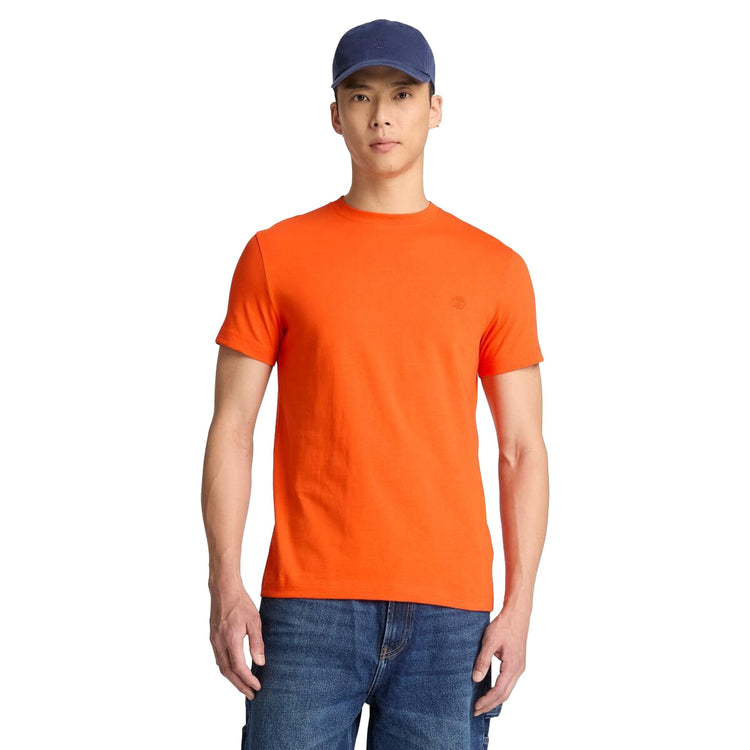 T-shirt Uomo Slim Dunstan River Arancione modello frontale