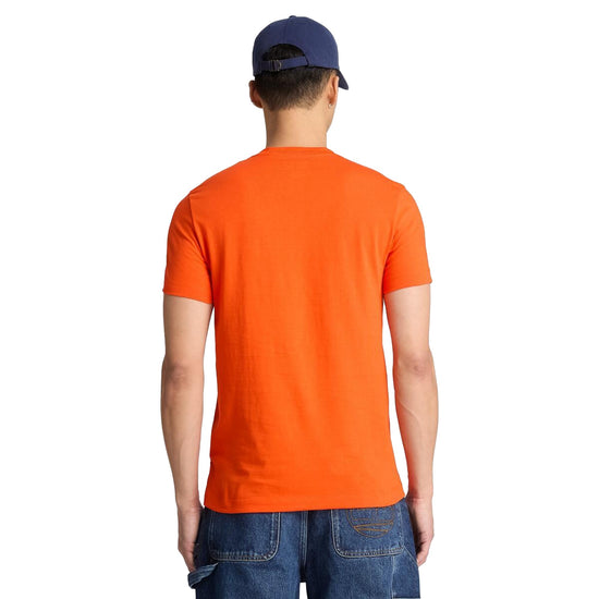T-shirt Uomo Slim Dunstan River Arancione modello retro