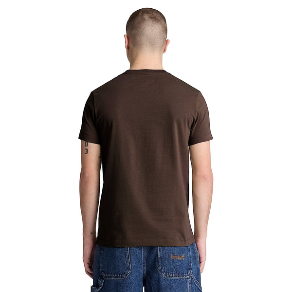 T-shirt Uomo Slim Dunstan River Marrone modello retro