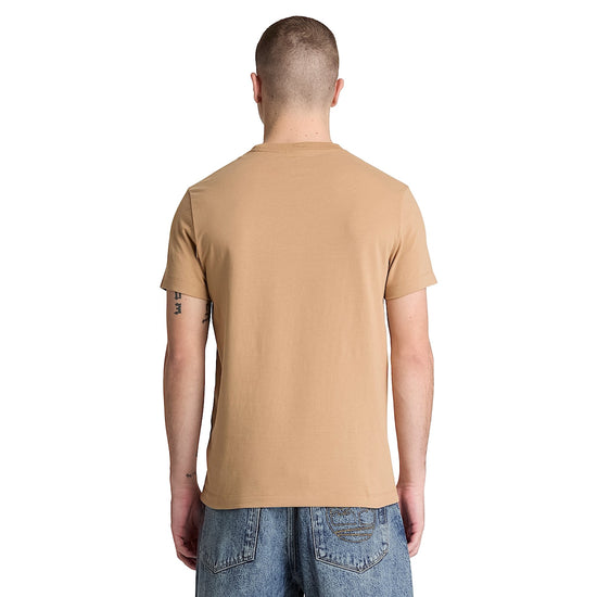 T-shirt Uomo Slim Dunstan River Beige modello retro