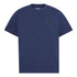 T-shirt Uomo con logo in silicone Blu scuro
