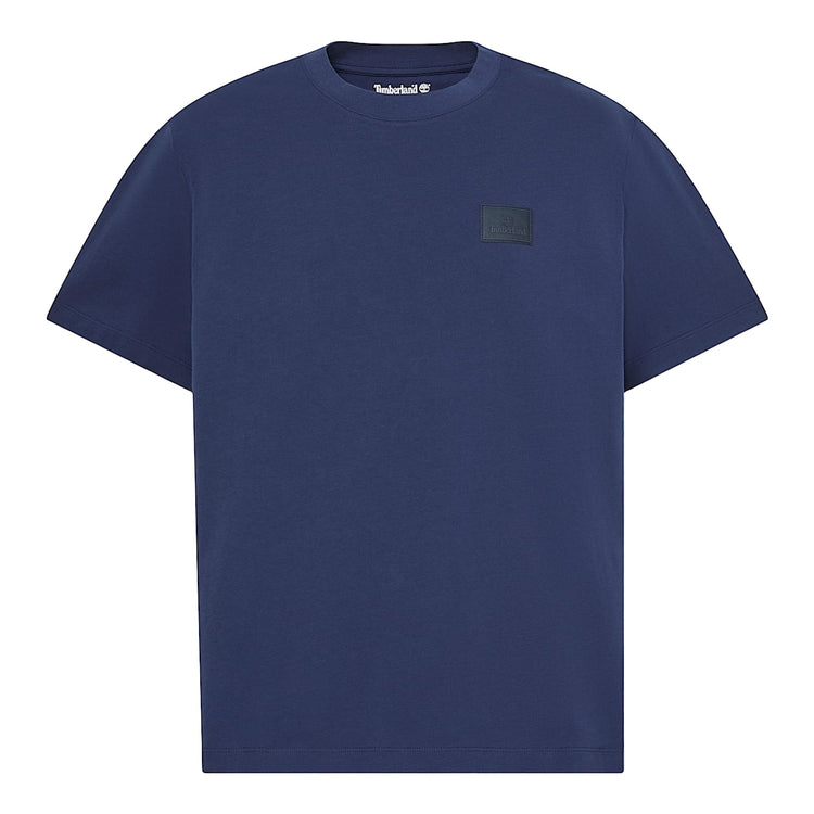 T-shirt Uomo con logo in silicone Blu scuro