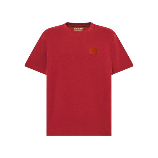 T-shirt Uomo con logo in silicone Rosso