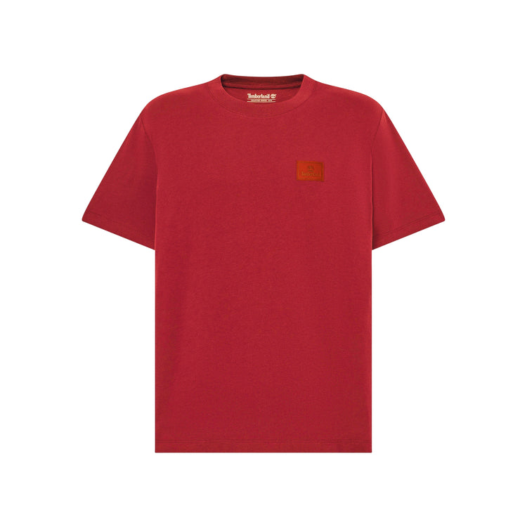T-shirt Uomo con logo in silicone Rosso