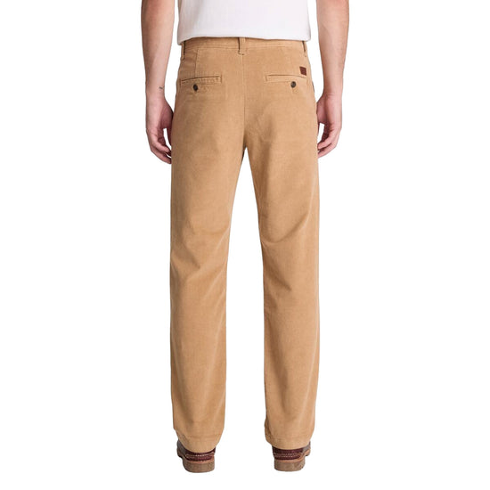 Pantalone Uomo Claremont in velluto a coste giallo modello retro