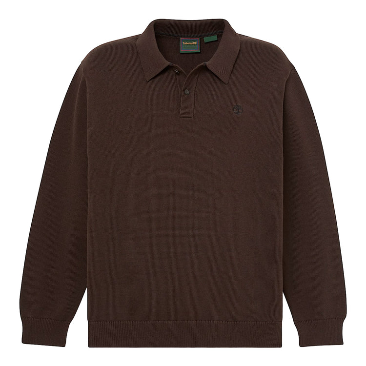 Maglione Uomo stile polo Williams River Marrone