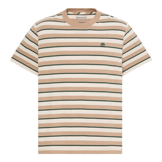 T-shirt Uomo dal design a righe Beige