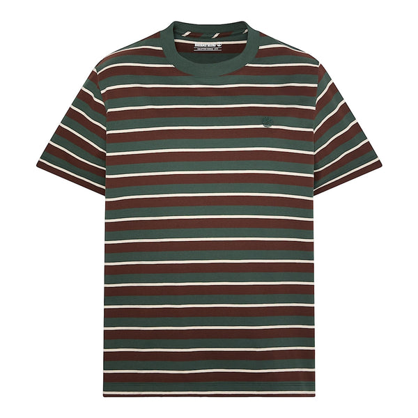 T-shirt Uomo dal design a righe Verde