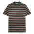 T-shirt Uomo dal design a righe Verde