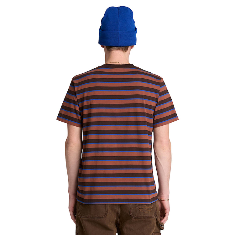 T-shirt Uomo a righe colorate modello retro