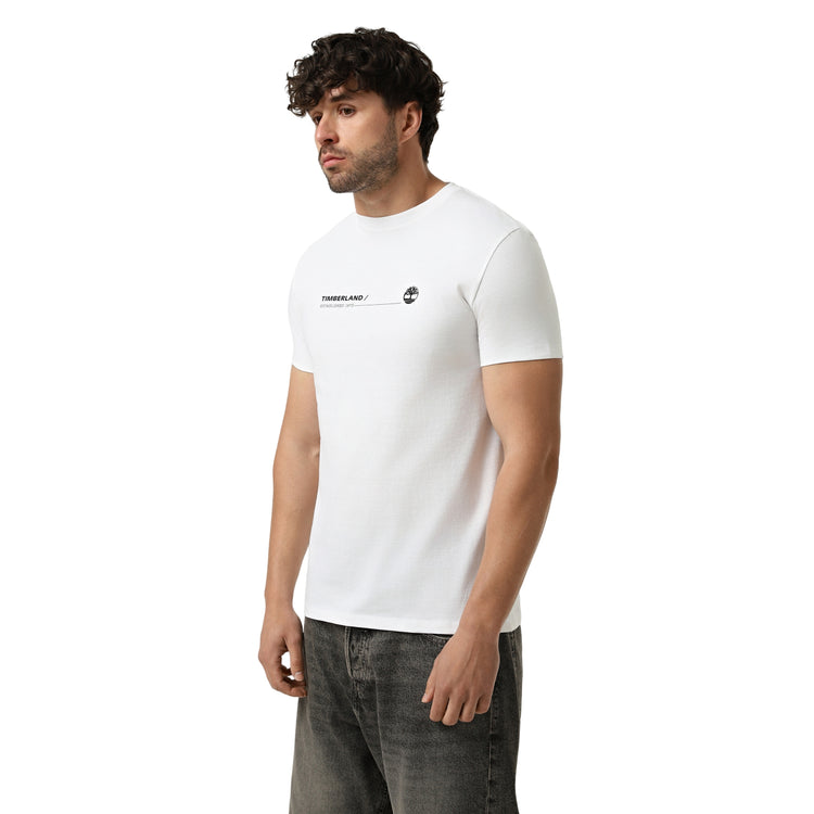 T-shirt Uomo Bianca con grafica frontale