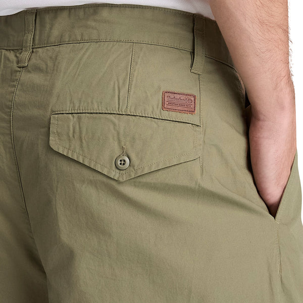 Pantaloni Uomo Claremont Verdi Plissettati