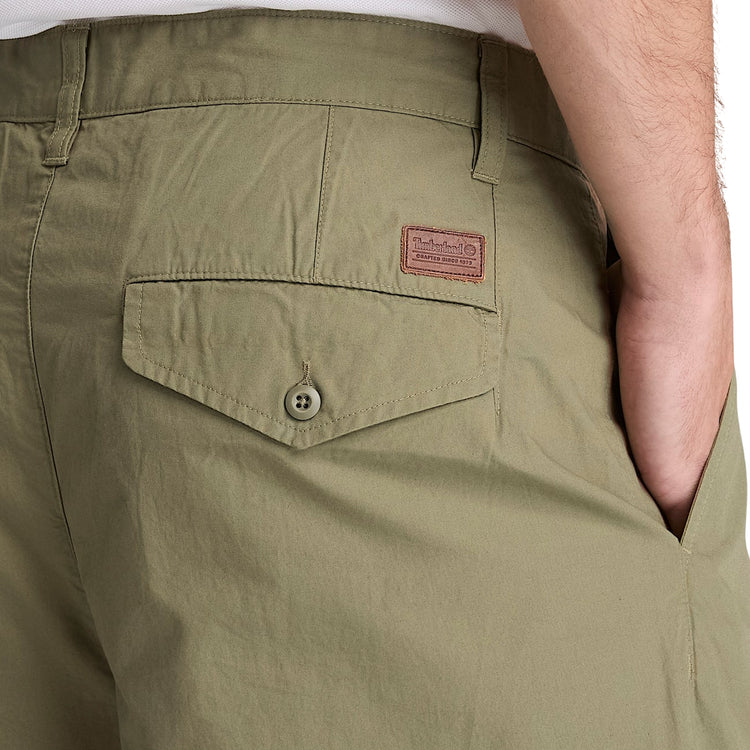 Pantaloni Uomo Claremont Verdi Plissettati