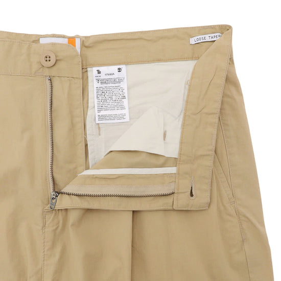 Pantaloni Beige Uomo Plissettati Claremont