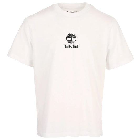 T-shirt Uomo Print Stack Logo Bianco