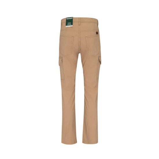 Pantalone Uomo Cargo in twill Beige retro