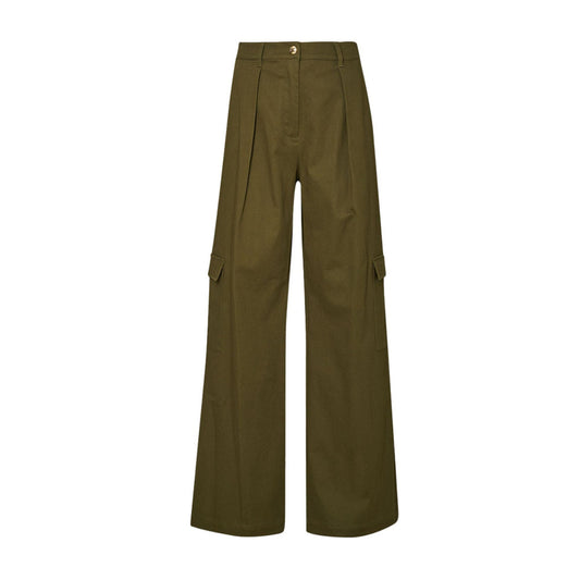 Pantaloni Donna con pinces in cotone