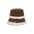 Cappello bucket in tessuto spalmato Marrone