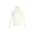 Maglia Donna a collo alto con zip e bottoni