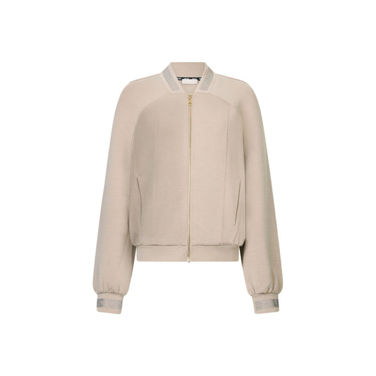 Felpa Donna con colletto bomber e zip