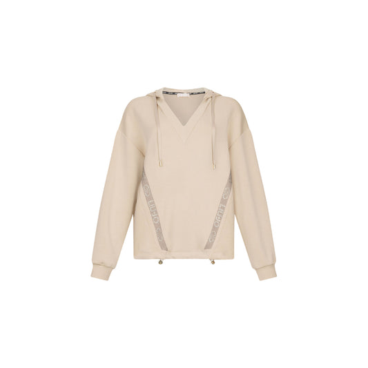 Felpa Donna con scollo a V e cappuccio