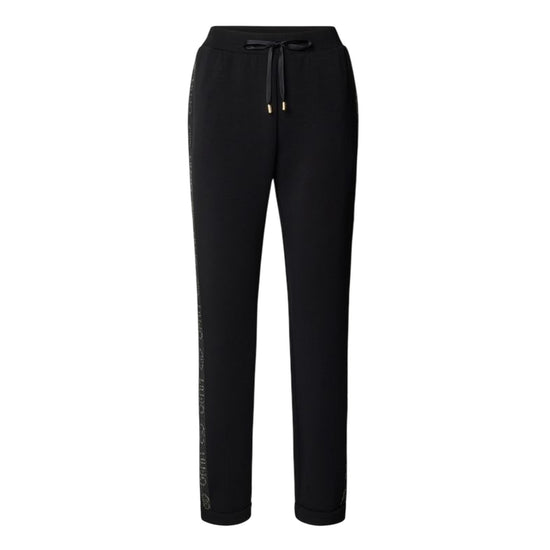 Pantaloni Donna jogging in scuba Nero