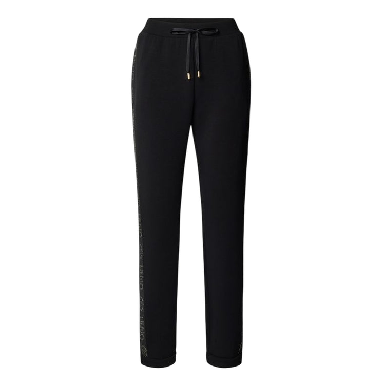 Pantaloni Donna jogging in scuba Nero