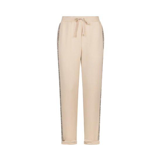 Pantaloni Donna jogging in scuba Beige
