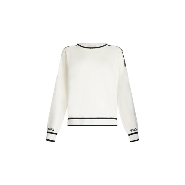 Maglia Donna con bottoni sulla spalla