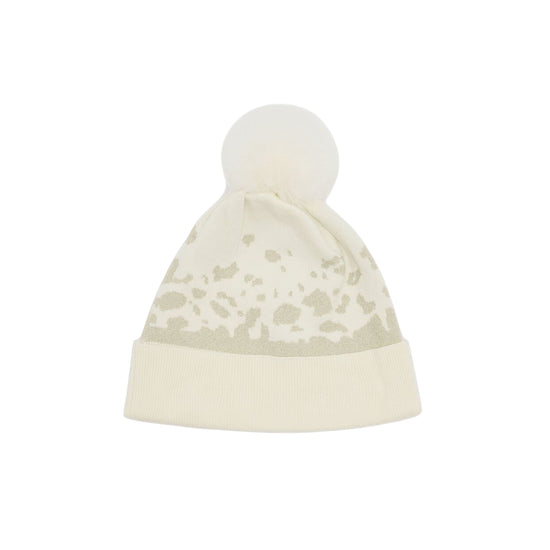 Berretto Donna animalier con pompon