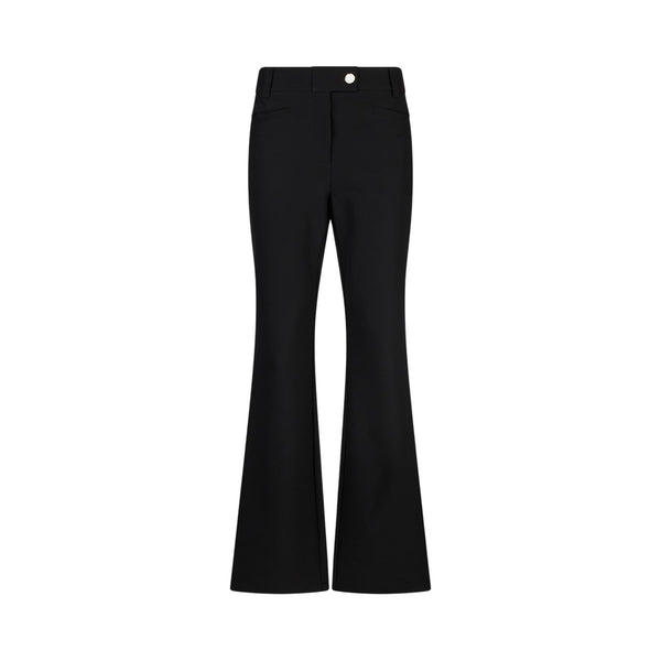 Pantaloni Donna flare a vita alta Nero