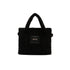 Shopping bag Donna media in teddy Nero