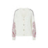 Cardigan Donna con lavorazione jacquard floreale