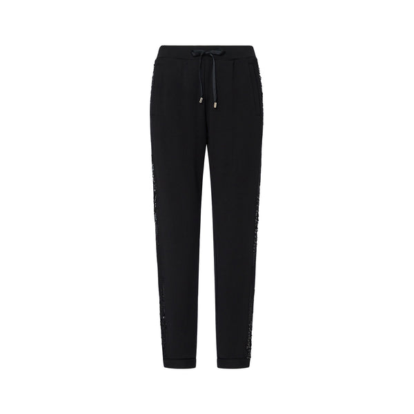 Pantalone in felpa Donna con paillettes Nero