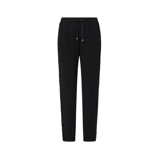 Pantalone in felpa Donna con paillettes Nero
