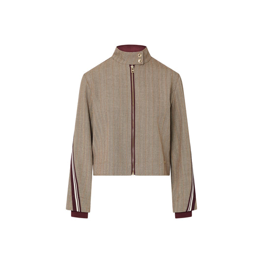 Giacca Donna con tape rigate bicolor
