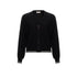 Cardigan Donna con zip Nero