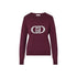 Maglia Donna bordeaux con logo monogram e gioielli