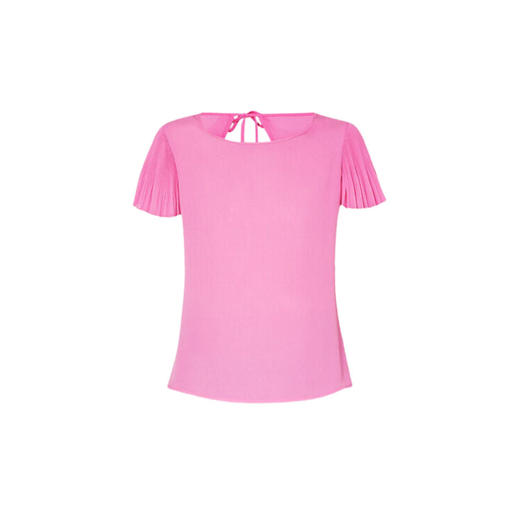 Blouse femme couleur unie avec hublot au dos