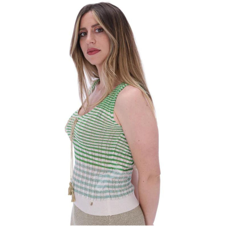 Top Donna con fantasia a righe