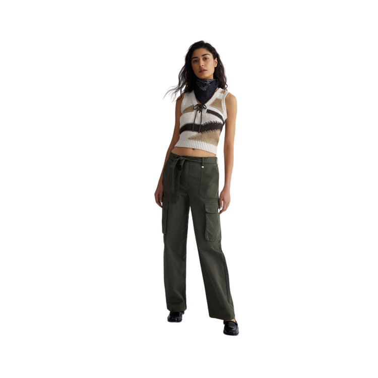 Top femme avec incrustation