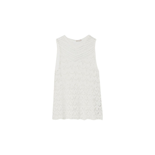 TOP ECOSOSTENIBILE IN MAGLIA - NERO