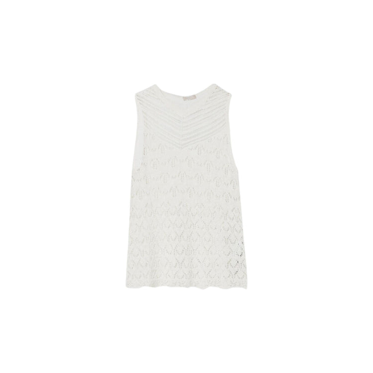 TOP EN TRICOT ÉCORESPONSABLE - NOIR