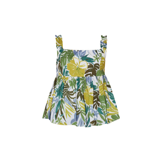 Top femme à motif fleuri