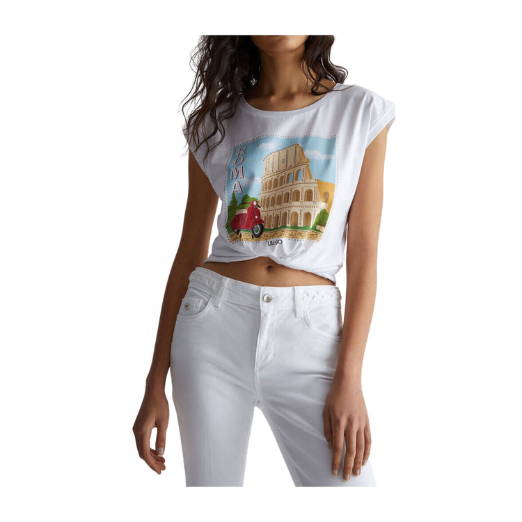 T-shirt femme imprimé Rome