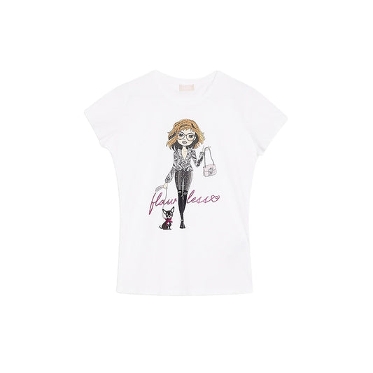T-shirt Donna girocollo con stampa