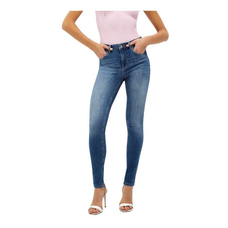 Jean femme skinny taille haute